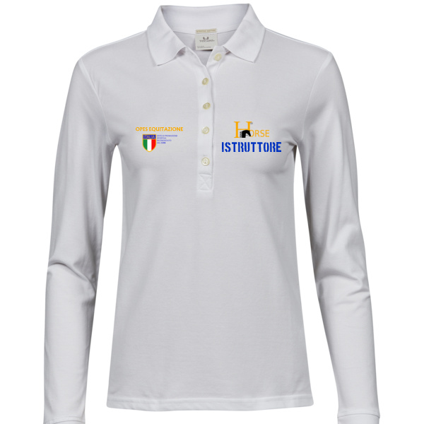 POLO ISTRUTTORI SALTO MANICA LUNGA DONNA