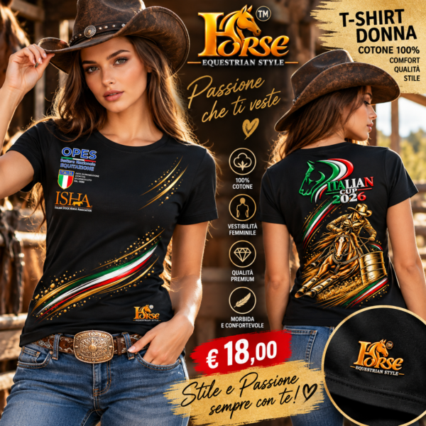 T-SHIRT ITALIAN CUP DONNA